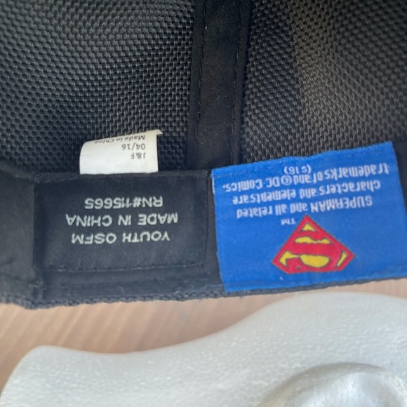 Superman Snapback baseball hat cap black blue - Picture 4 of 5